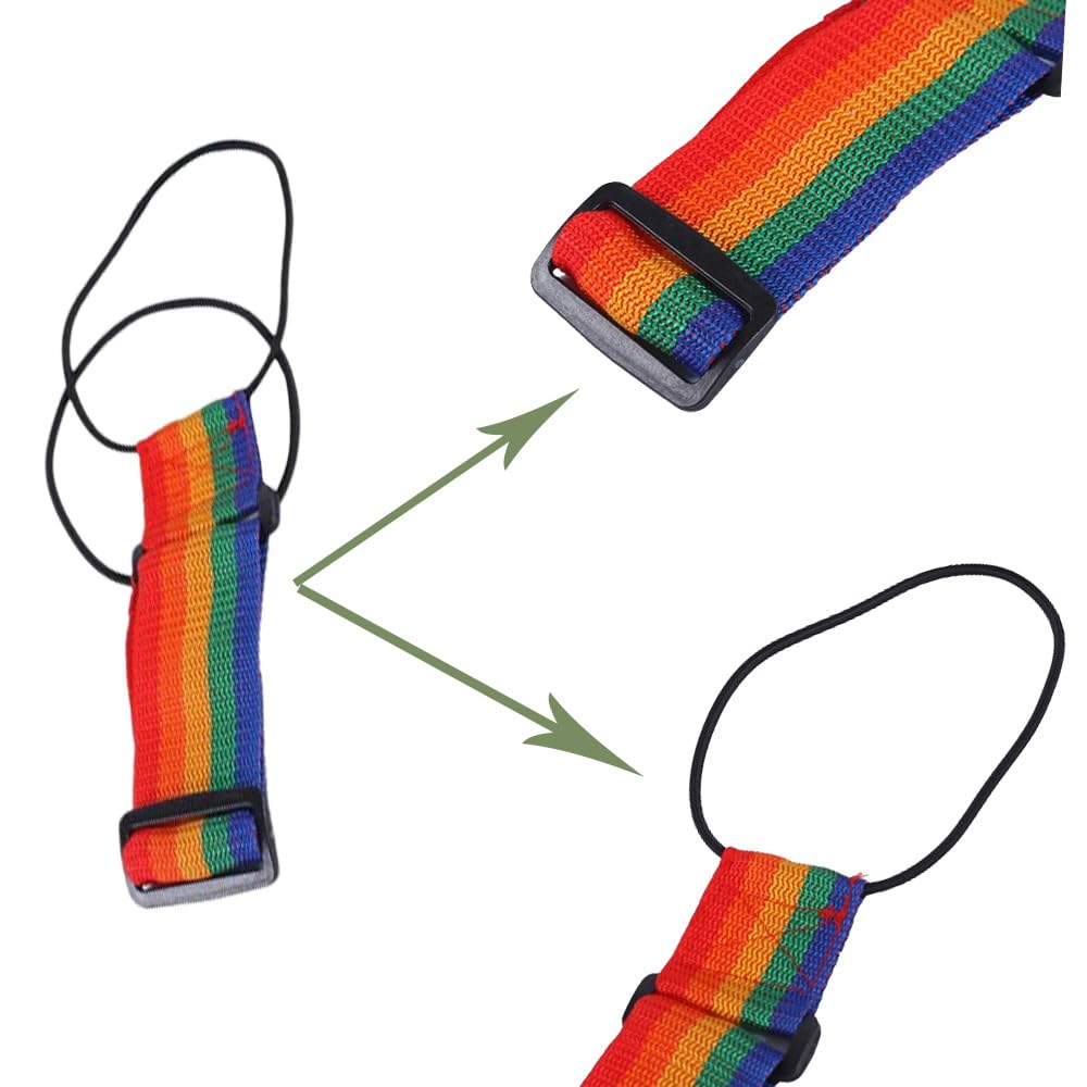 Correas Elásticas Para Equipaje - Pack De 3, Color Negro, Ajustables, Para Sujetar Maletas O Mochilas