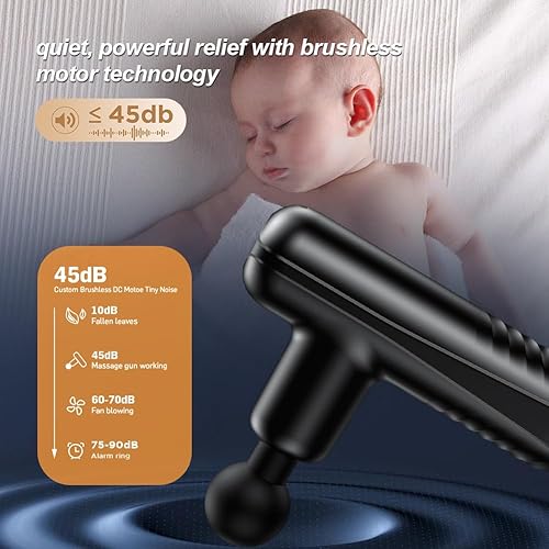 Miniatura 8 de Mini pistola de masaje para alivio profundo del tejido, masajeador muscular de percusión portátil para aliviar el dolor en movimiento, 4