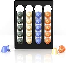 NewGround Designs Kapselhalter für Nespresso Kapseln (20 Stück) - Kapselspender, Kapselständer, Halterung, Wandhalter ohne Bohren