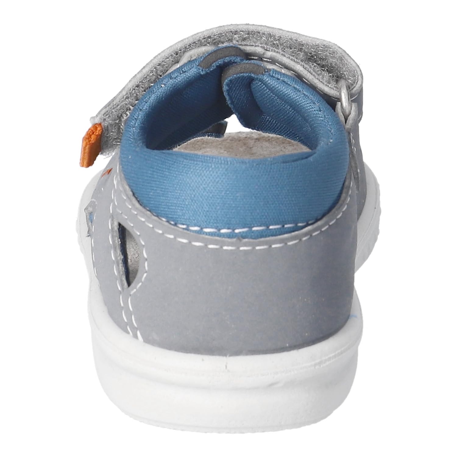 RICOSTA Jungen Riemchensandalen MANTU, Baby und Kleinkinder Lauflernschuhe, Weite: WEIT, waschbar, Strandschuhe, bequem, Graphit/Petrol (460), 22 EU