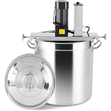 Automatic Pot Stirrer for Cooking,Electric Portable Mortar Mixer,40L Electric Jam Mixer,Stirring Speed Adjustable,with 4-Blade Mixing Scraper,50L