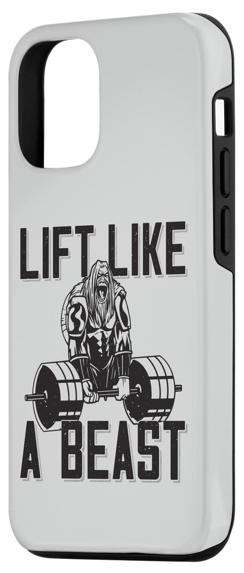 iPhone 15 Lift Like A Beast Saying Bodybuilder Barbell Bodybuilding Case - Image 2