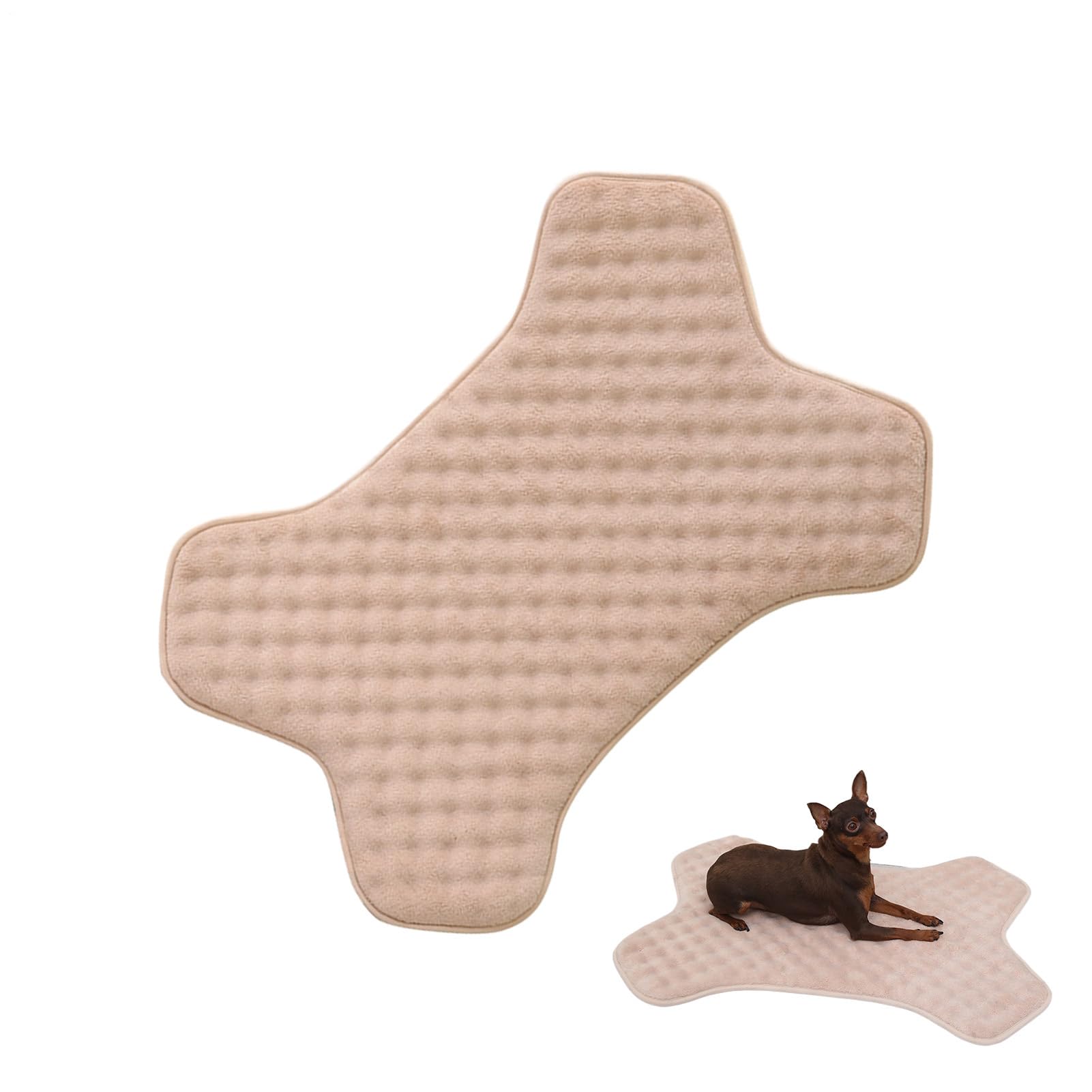Tapis de cage pour chien lavable d'intérieur et tapis de couchage
