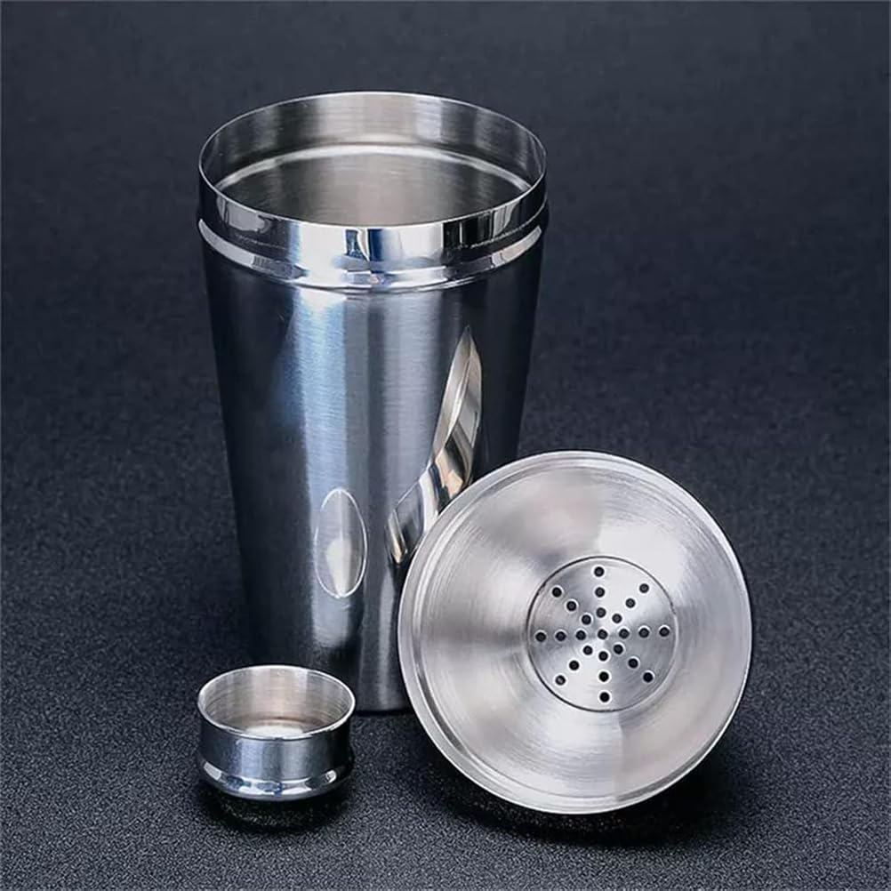 Shaker à Cocktails en Acier Inoxydable 1,8 L, Shaker Grande capacité, Shaker à Cocktails, pour Barman, Cadeau pour Homme, Argent