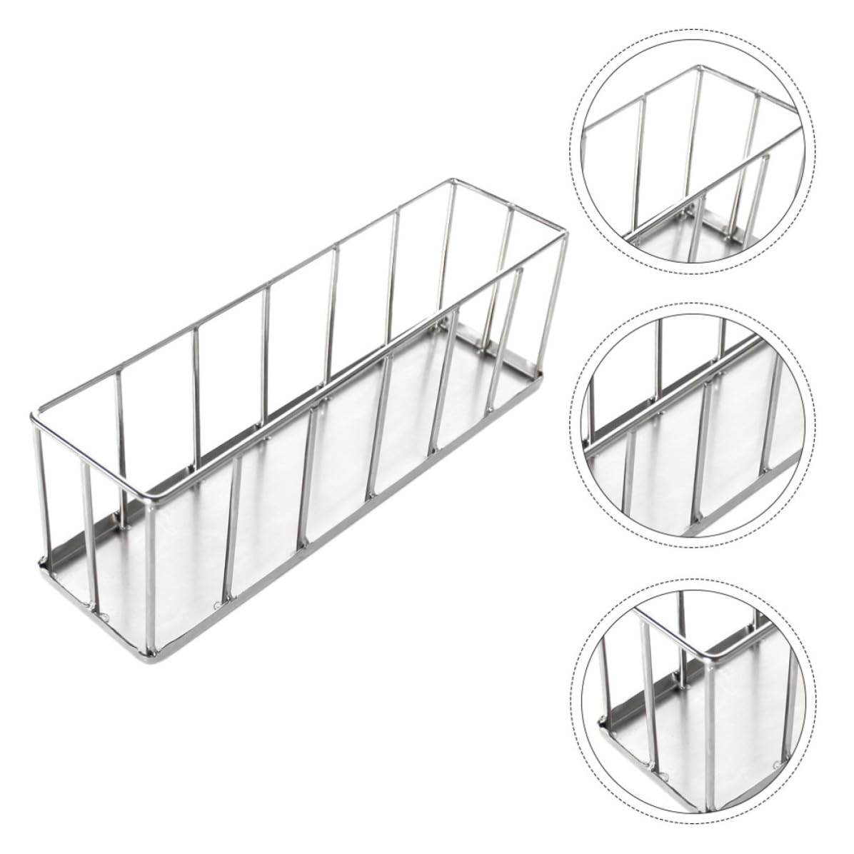 Alipis Plato de Acero Inoxidable para Reptiles, Comedero para Reptiles y Anfibios, Superficie Lisa, Fácil Alimentación, Plata