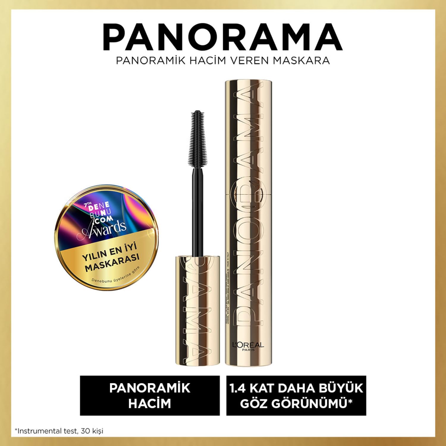 L'Oreal Paris Panorama Hacim Veren Maskara - Siyah