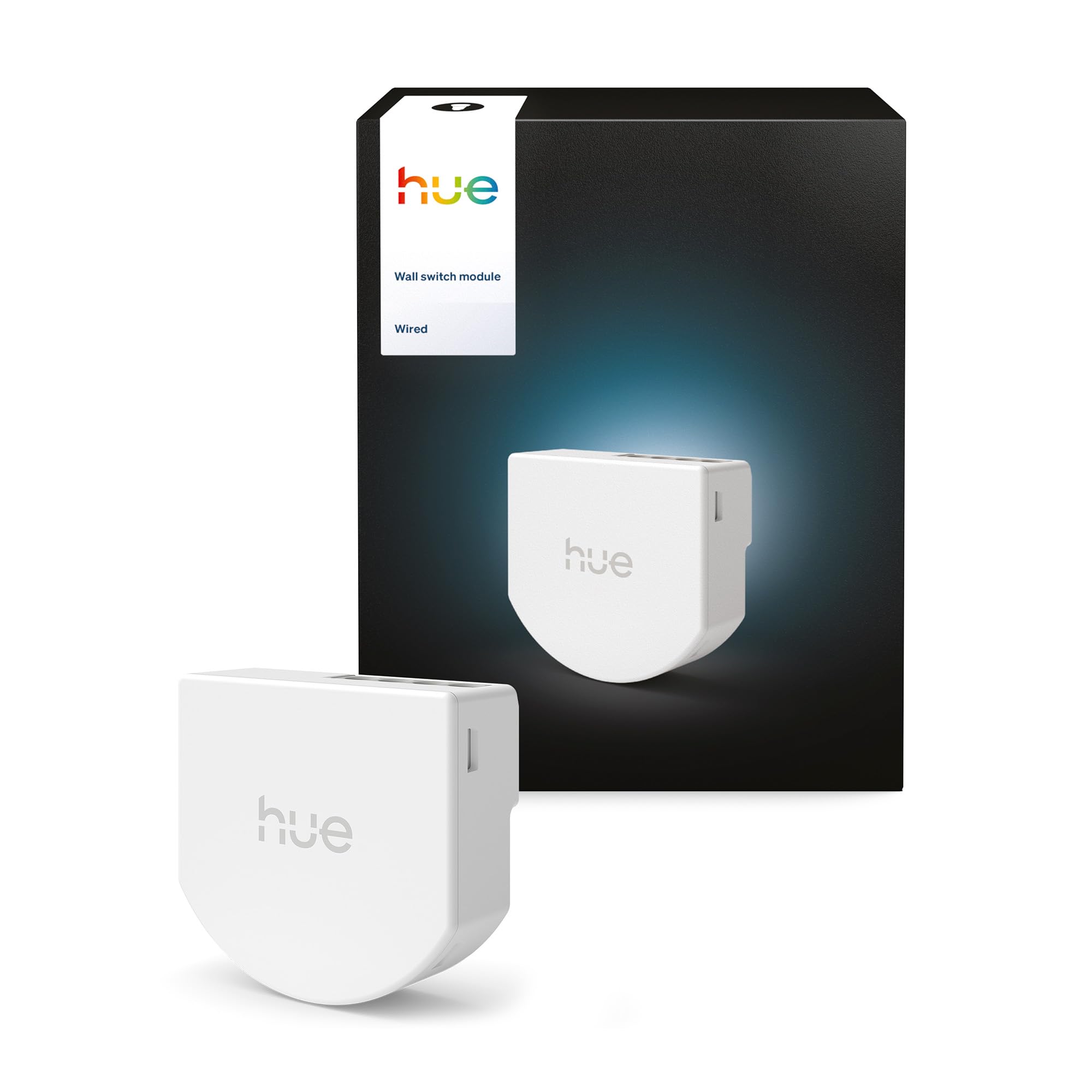 Philips Hue Przewodowy Włącznik Światła, 1 szt., Dostęp do Świateł Hue, Konfigurowalne Sterowanie, Bez Baterii, Niezawodne Połączenie, Aplikacja, Kontrola Głosowa, Apple Home, Google Home, Alexa