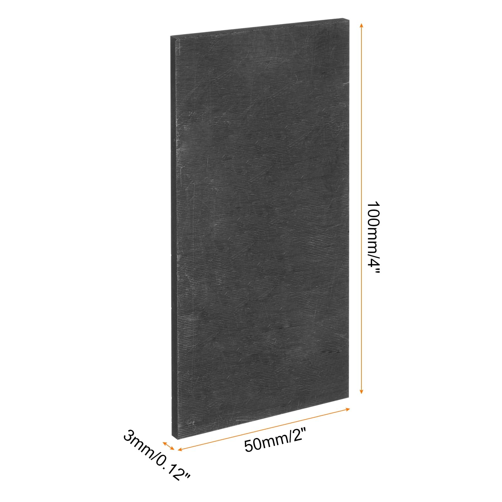 QUARKZMAN Blocco di grafite Ingot Piastra rettangolare in grafite 100x50x3mm per fusione, 5 pezzi