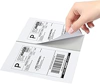 Vista 130 de MFLABEL 2x4 Shipping Labels - 25 Sheets (250 Labels) for Laser & Inkjet Printers, 10-UP FBA Address Stickers, Matte White Self-Adhesive Mailing