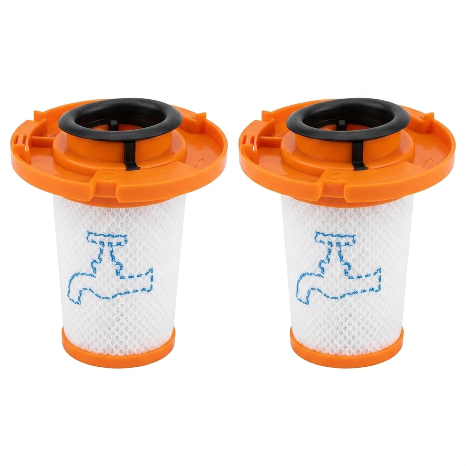 2 filtri di ricambio per Rowenta X-Force Flex 13.60 - ZR009014 compatibile con RH9A36WV/X-Force Flex 12.60 RH98A8WO/ 16.60 RH9A36WV, filtro aspirapolvere lavabile per serie X-Force Flex