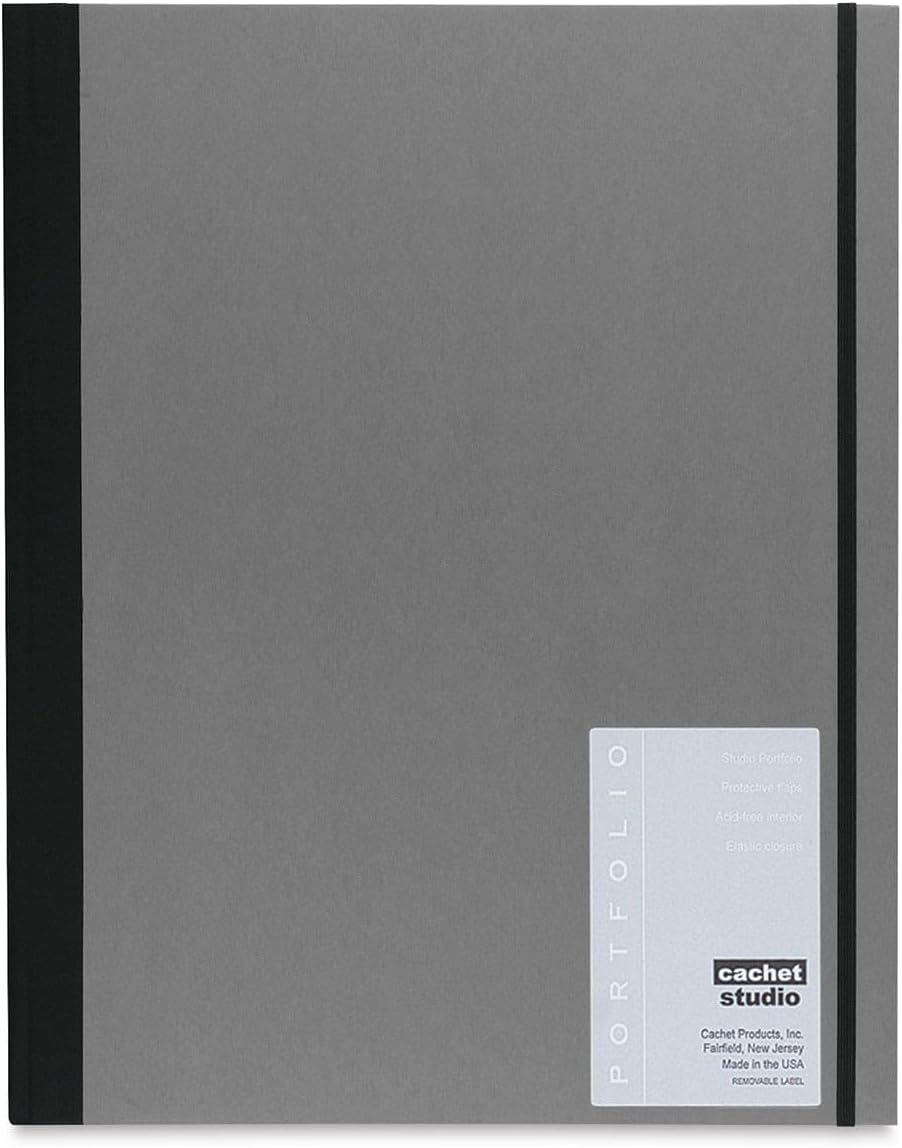 Studio Portfolio - 22" x 17", Gray, Portrait