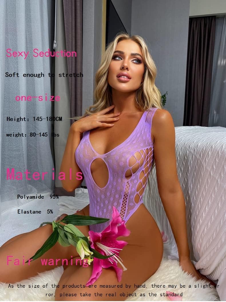 Bodysuits For Women Sexy Fishnet Lingerie Babydoll Dress