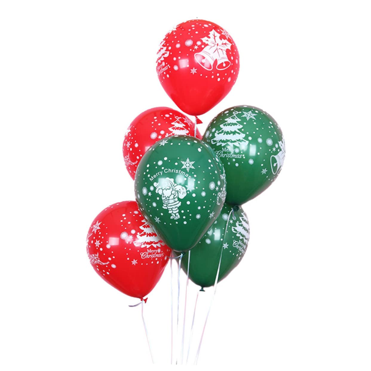 MAGICLULU 200 Pezzi10 palloncino decorativo natalizio palloncino decorativo per feste palloncini di buon natale decorazione Natale palloncini decorazioni feste Natale stampa festa