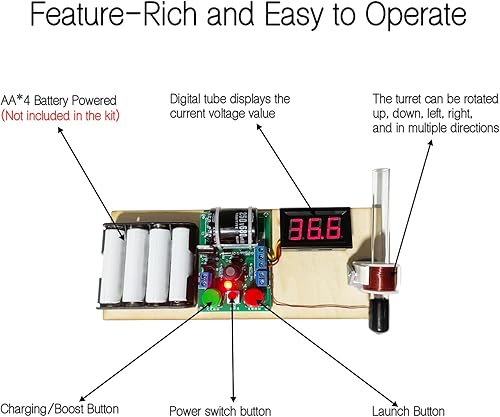 Miniatura 3 de Kit de práctica de soldadura electrónica EI Mini módulo convertidor de voltaje adecuado para estudiantes, adolescentes, adultos, kits de bricolaje