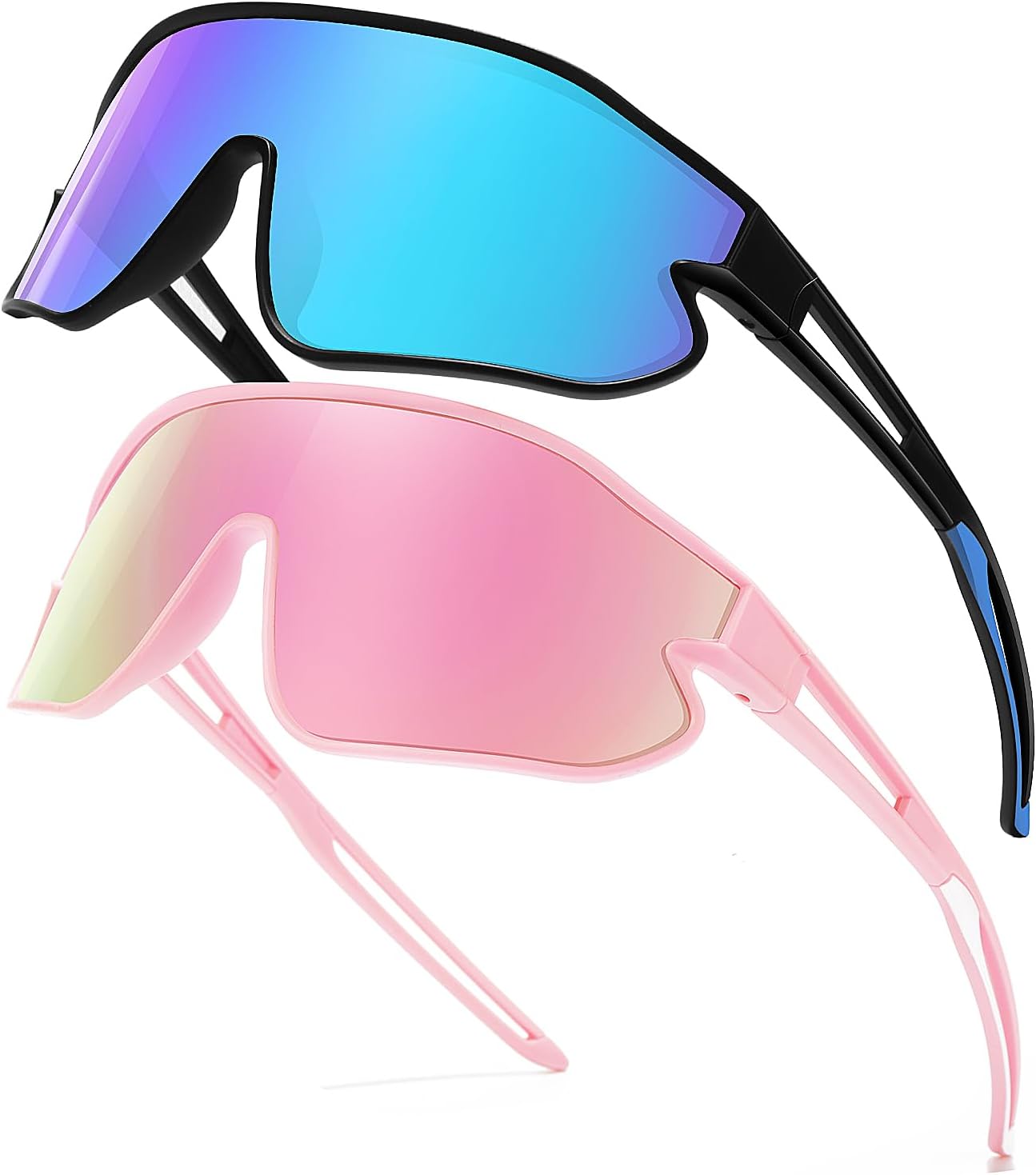 Kids Sunglasses, Youth Baseball Sunglasses Polarized Sports Cycling Shades for Boys Girls Lightweight Frame