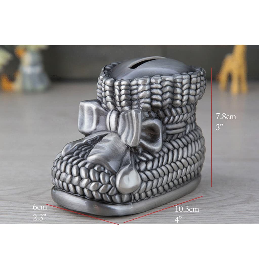 Geldpotje Vintage Antieke Spaarpot Baby Schoen Vorm Geld Pot Metalen Coin Bank Bo Leuke Spaarpot Voor Kinderen Jongen Meisje Gift Spaarbank (Color : 1pcs Geldpotje Vintage Antieke Spaarpot Baby Schoen Vorm Geld Pot Metalen Coin Bank Bo Leuke Spaarpot Voor Kinderen Jongen Meisje Gift Spaarbank (Color : 1pcs