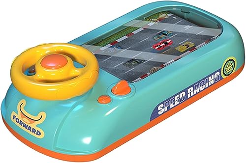 Miniatura 4 de Volante de simulación eléctrica, juguete de coche, juegos de aventura, juguete de simulación de conducción, juguete de carreras de velocidad con