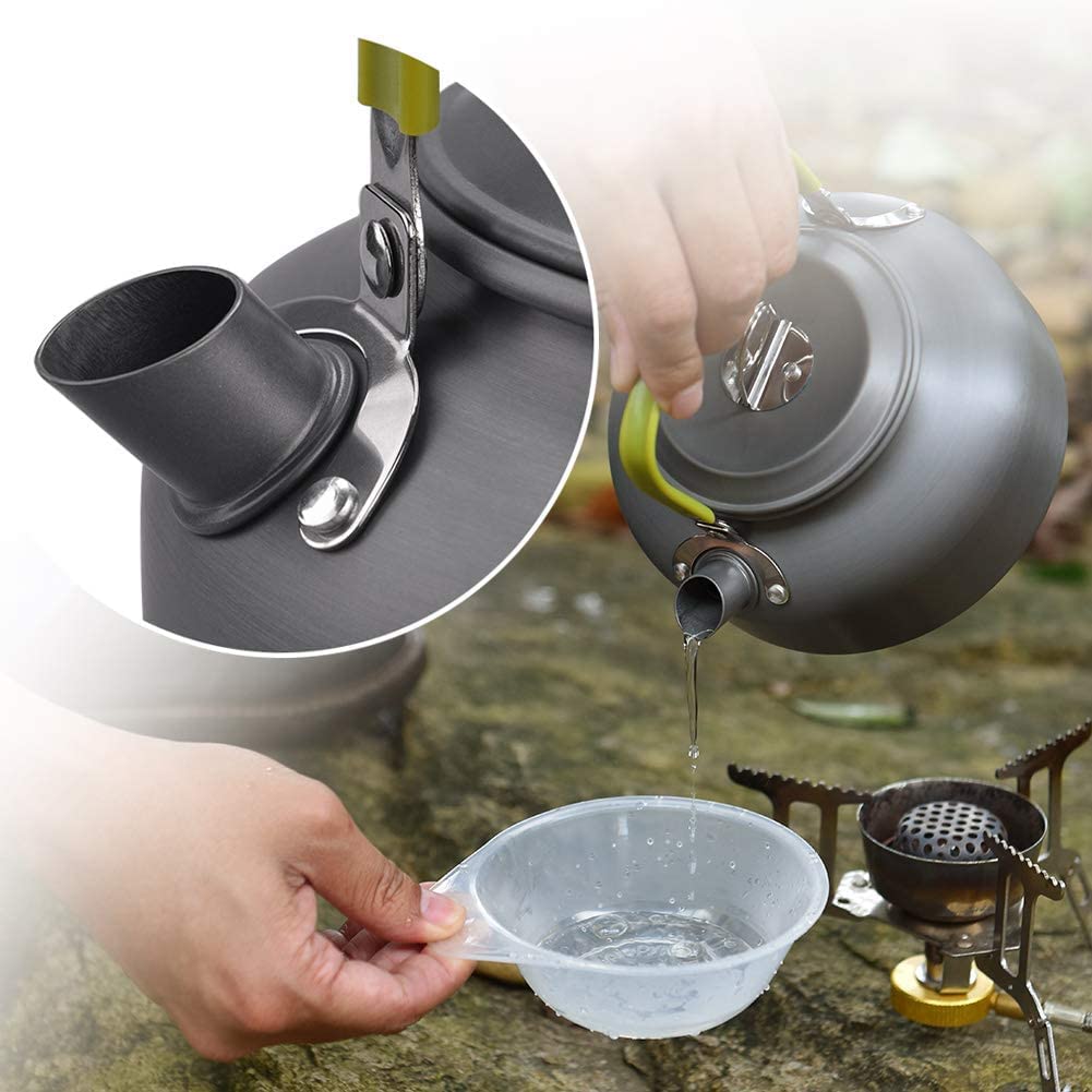 Linist Camping Cookware Mess Kit, Lightweight Hiking Cookware Set with Mesh Bag, Nonstick Aluminum Cooking Kit,Outdoor Pot Pan Kettle Backpacking Mess Kit with Bowls Linist Camping Cookware Mess Kit, Lightweight Hiking Cookware Set with Mesh Bag, Nonstick Aluminum Cooking Kit,Outdoor Pot Pan Kettle Backpacking Mess Kit with Bowls