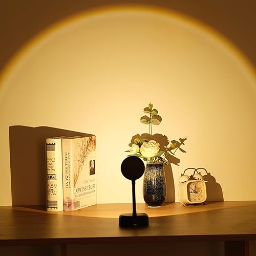 Miniatura 6 de Yuewilai Juego de dos apliques de pared a pilas, luces LED para pared con detección de movimiento, luces de pared inalámbricas recargables y