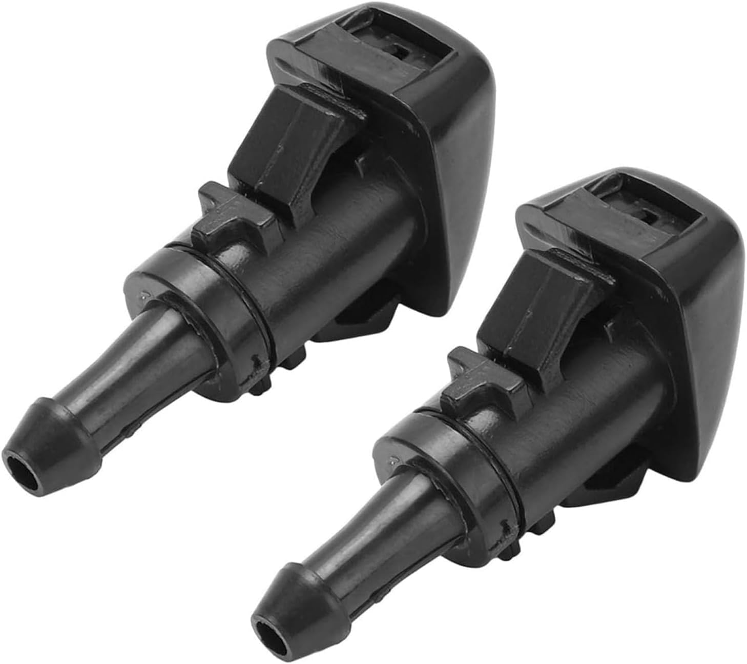 Fbbevwbk Black 2Pcs Washer Jets, Front Windshield Washer Nozzles For Kia Sportage Hyundai I30 I20, Tucson, Venga, Soul， Wiper Blades Accessories