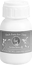 100g etch paste for glass, etch paste can be used on a variety of surfaces including glass, ceramics, metal etc. It is perfect for creating designs and patterns