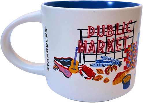 Starbucks Discovery Series Pike Place Ceramic Mug, 14 Oz