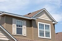 Vista 2 de Polaris - Persianas de vinilo Homeside con panel elevado (1 par), 14-1/2 pulgadas x 51 pulgadas, color blanco 930