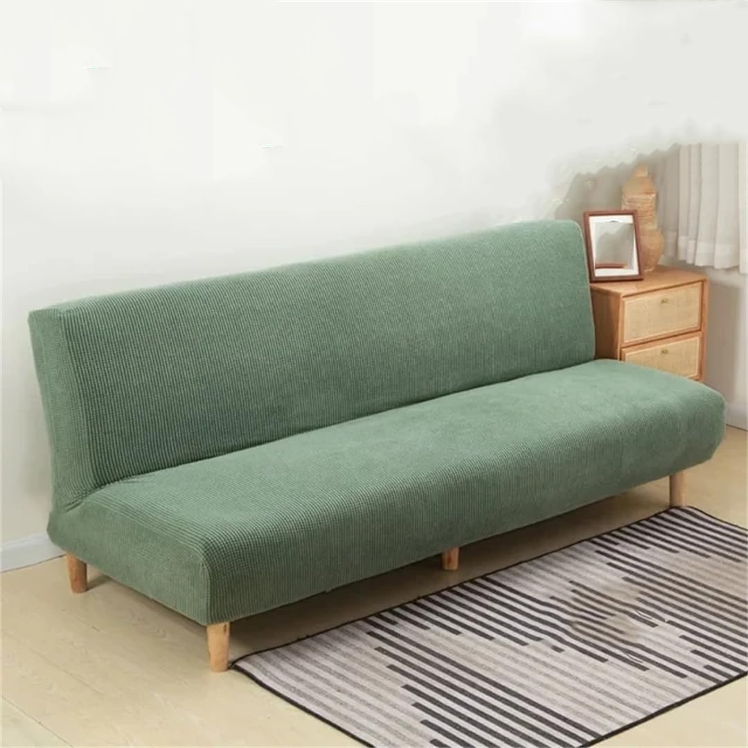 Housse de canapé élastique sans accoudoirs lavable taille S 150cm