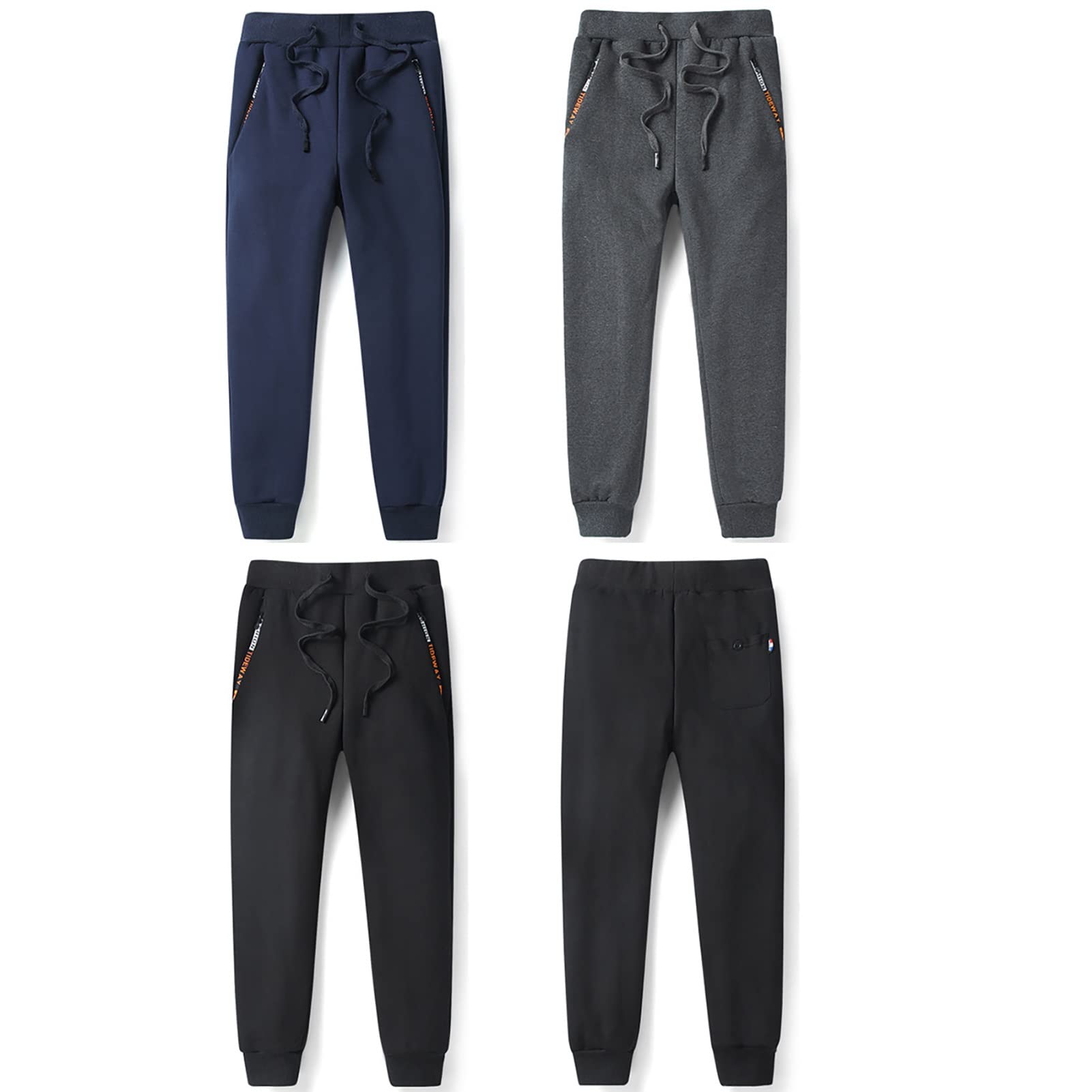 Pantalones De Invierno Para Hombre, Pantalones De Chándal Con Forro Polar Sherpa, Pantalones De Chándal Con Cordón, Pantalones Deportivos Cálidos De Invierno Para Correr