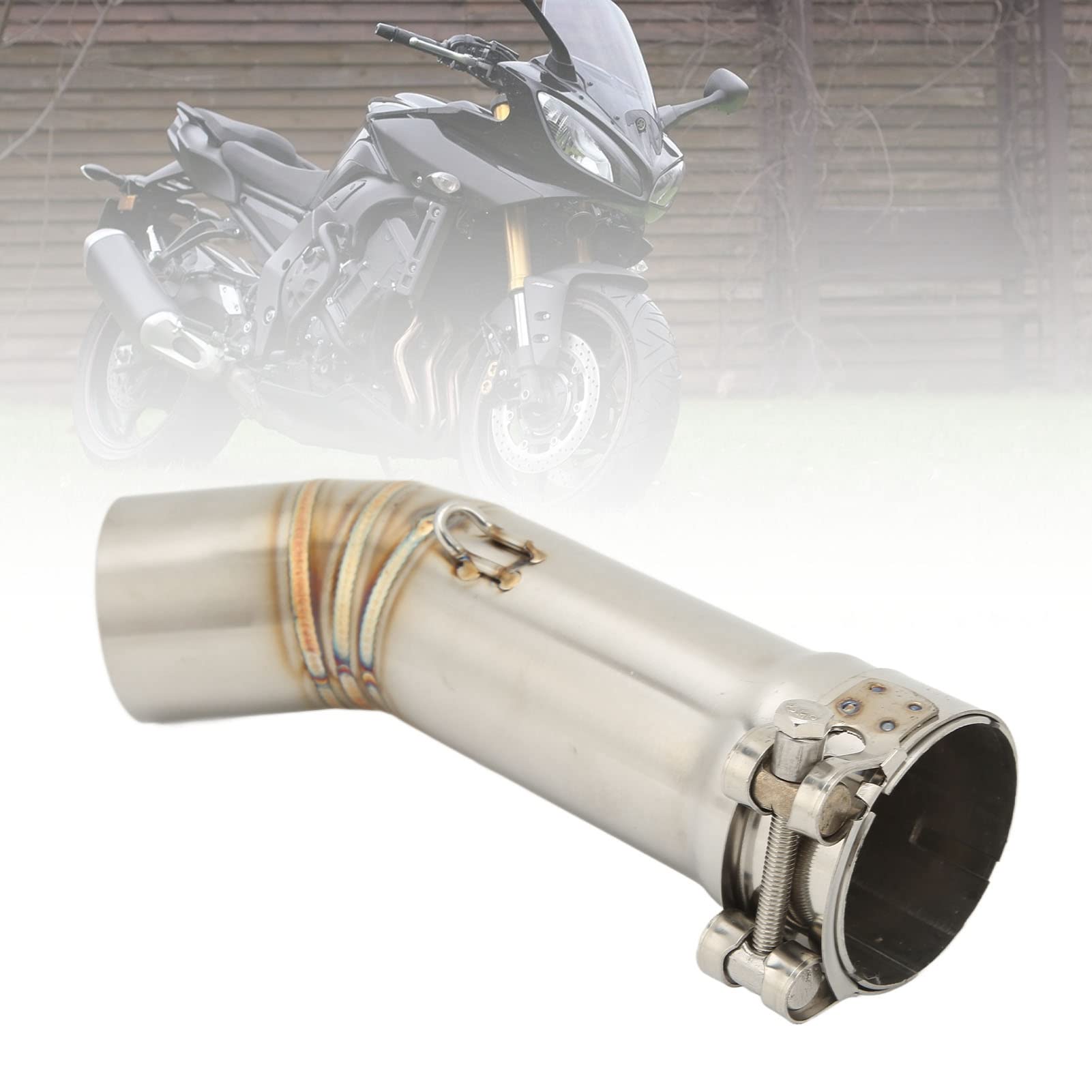 Auspuff-Mittelrohr Edelstahl Ersatz für FZ8 FZ8N Motorrad