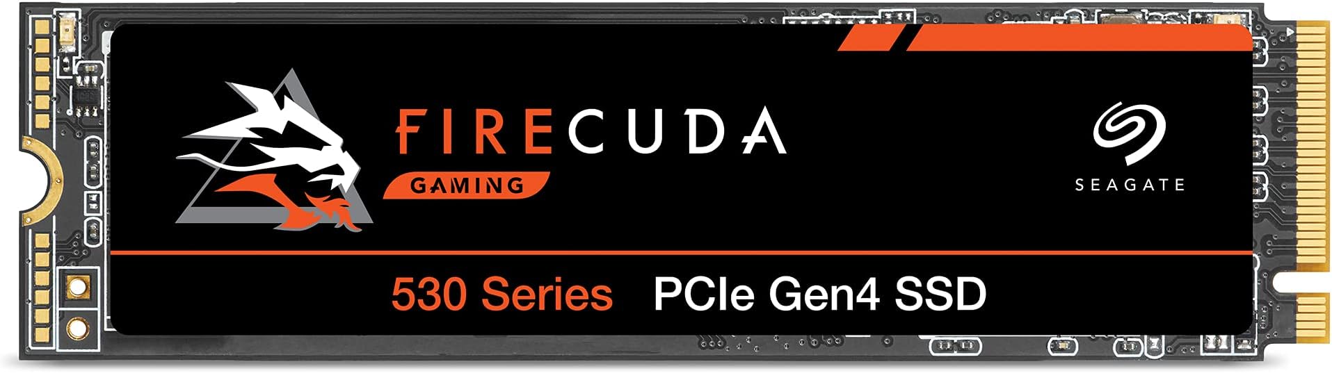 Seagate FireCuda 530, 4 TB, Internal SSD, M.2 PCIe Gen4 ×4 NVMe 1.4, transfer speeds up to 7300 MB/s, 3D TLC NAND, 5100 TBW, 1.8M MTBF, For PS5/PC, 3 year Rescue Services (ZP4000GM3A013)