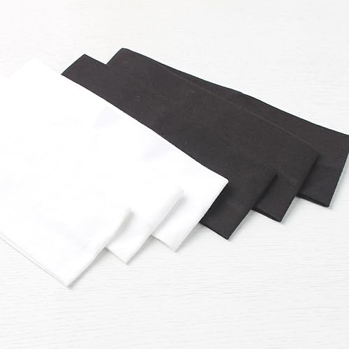 Miniatura 8 de 6 diademas blancas y negras para mujer, diadema de algodón antideslizante, elástica, soporte para la cabeza, accesorios para el cabello