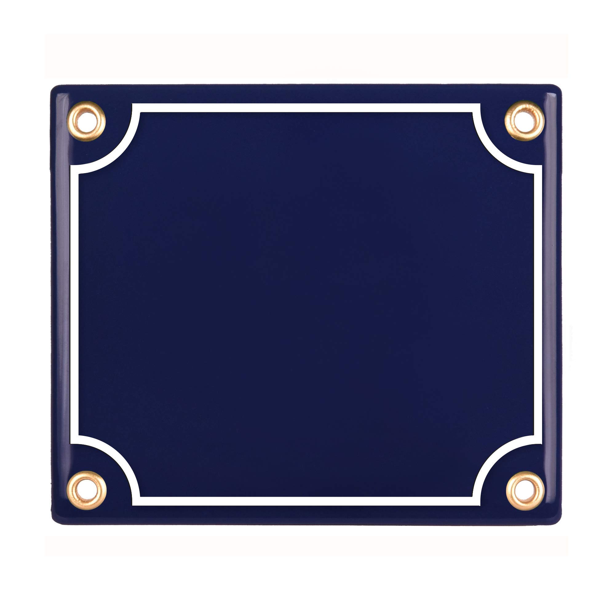 Placas de Dirección – Ceramica Numeros Casa Exterior Personalizada – 12x14 cm - Azul
