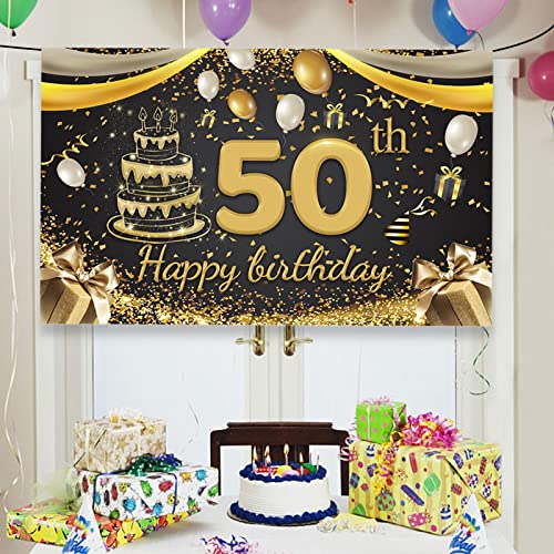 fundo feliz aniversário, decoração preta e dourada 30/40/50 anos banner fundo aniversário para lembr