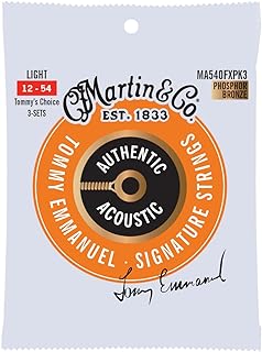 Authentic Acoustic Flexible Core MA540 3 Pack Phosphor Bronze Light Acoustic Guitar Strings