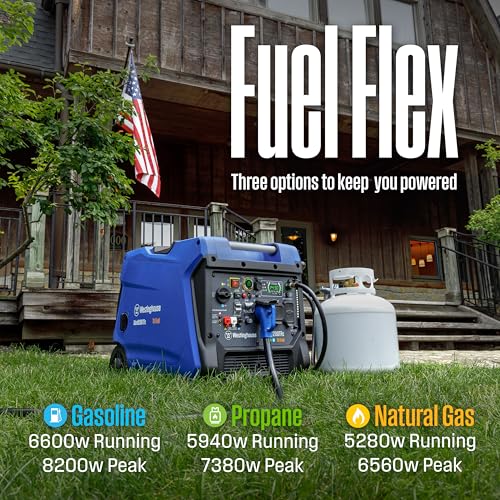 Westinghouse Tri-Fuel Inverter Generator 8200 Watts