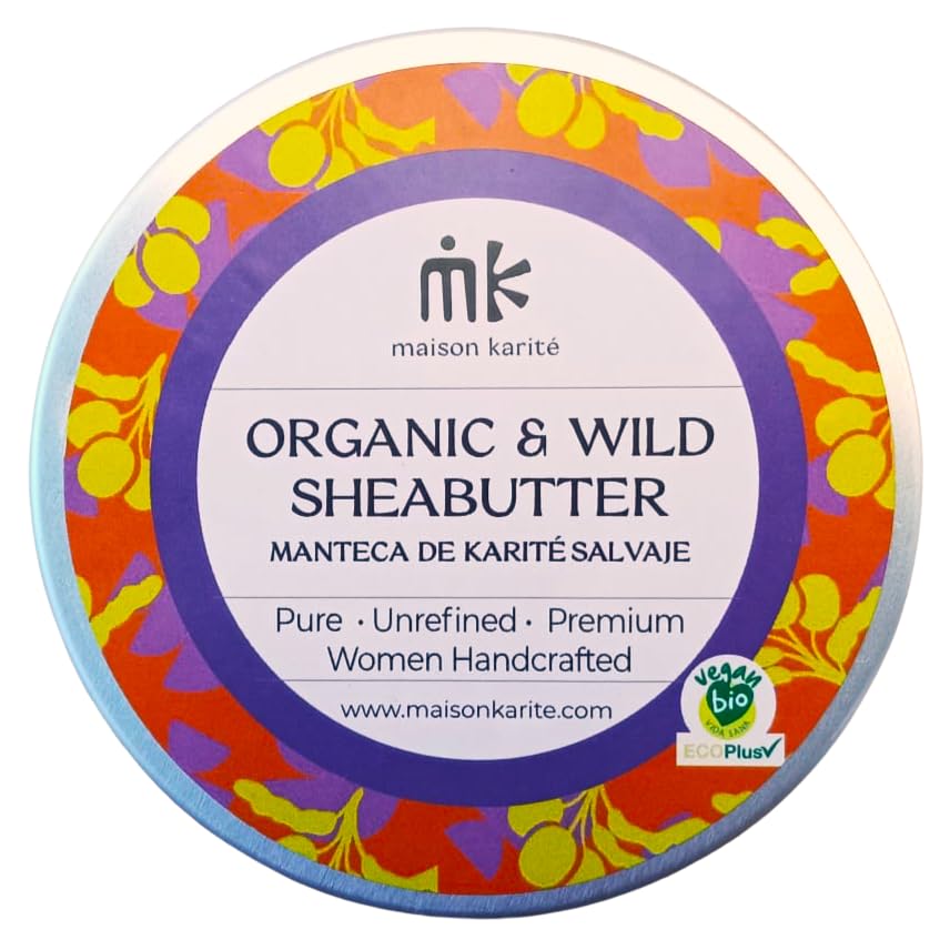 Maison Karité - Manteca Pura de Karité Salvaje Ecológica | 100% Artesana | Hidratación, Protección y Cuidado Intensivo (30ml, Manteca Pura Karité 30ml)