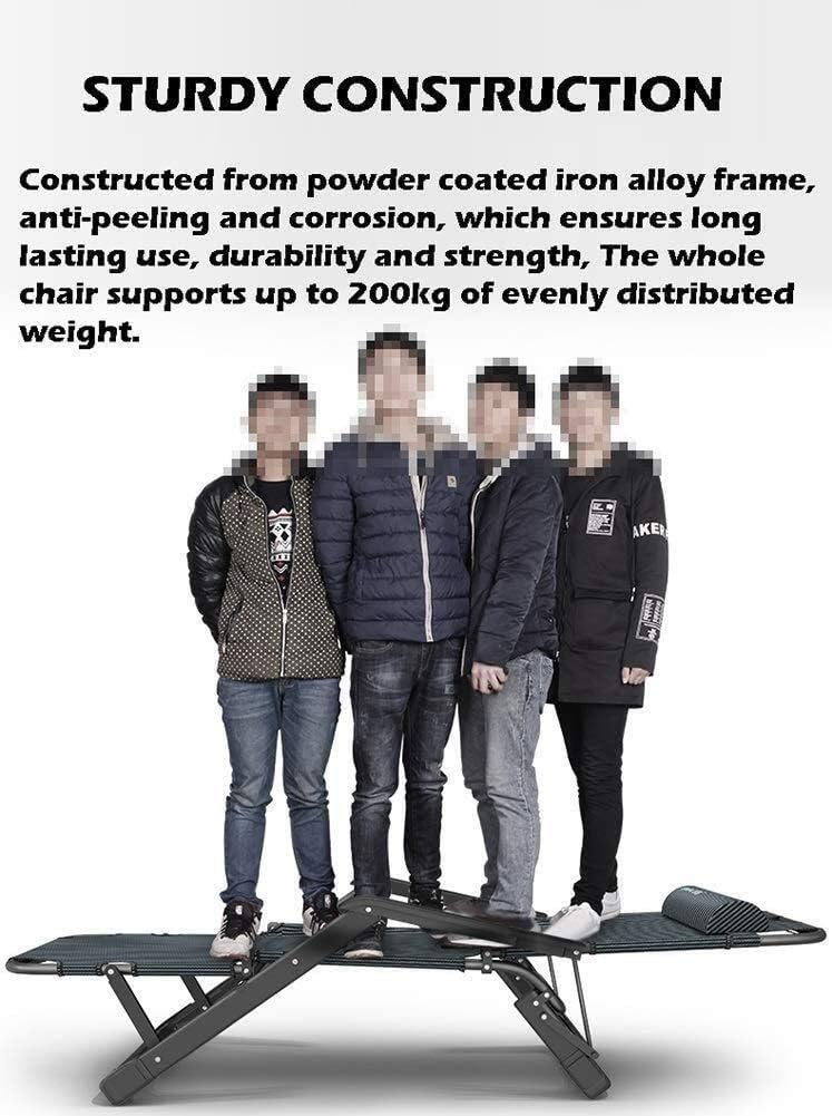 Sun Lounger Garden Chairs Heavy Duty Zero Gravity Chairs Garden Outdoor Patio Sunloungers Folding Reclining Chairs Lounger Deck Chairs Support 200kg (Color, with Cushion),No Mat