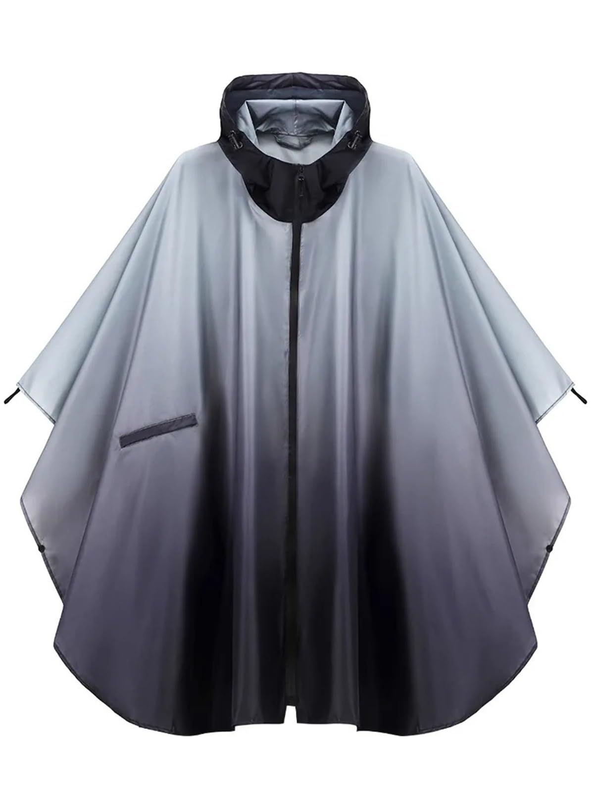 Poncho Pluie Poncho de pluie for moto, vêtement léger et imperméable à capuche en polyester for l'équitation, la randonnée, le camping les adultes(Red)