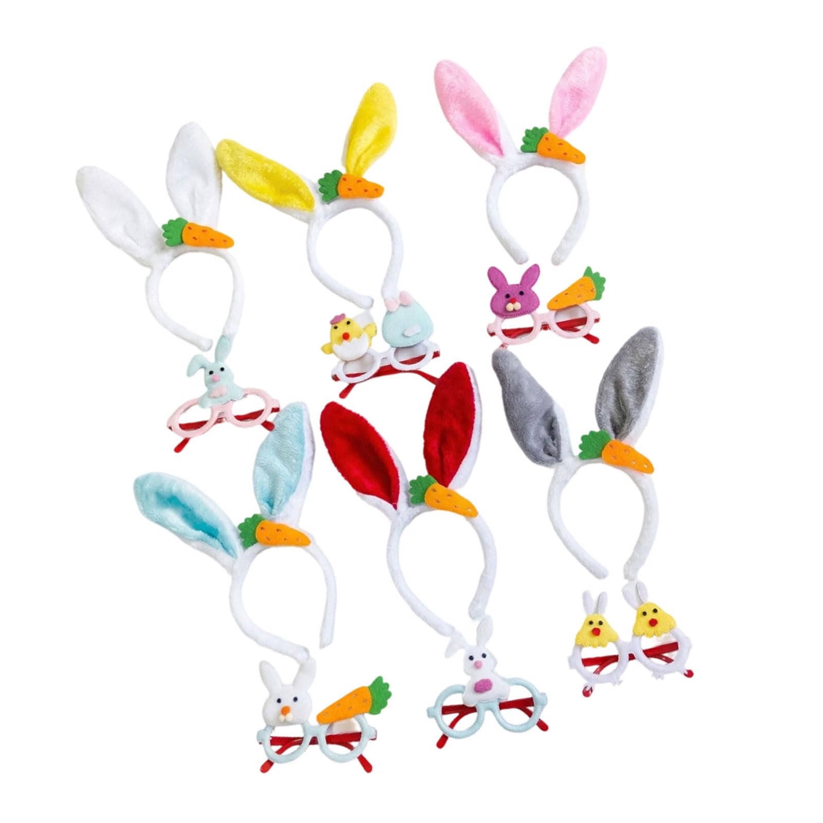 Tsophreniq Hare Ear Carrot Hairband Plush Soft Hare Ear Headband for Kids Adult Easter Cosplay Festival Celebration Conies Hearing Hair Clip