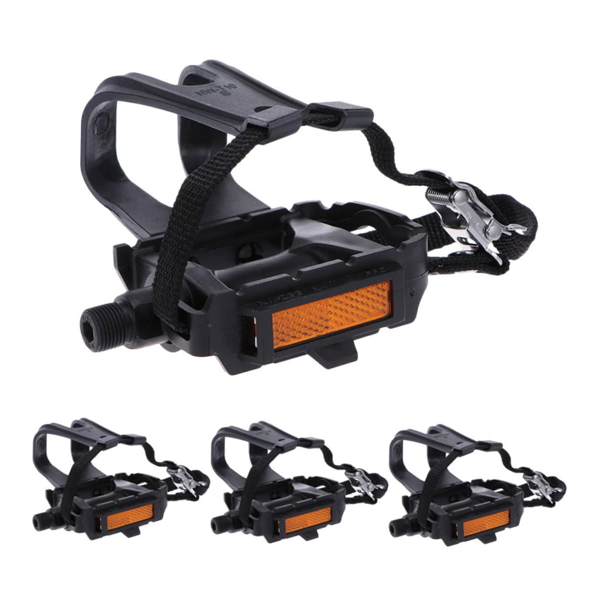 Abaodam 2pares Correas para De Bicicleta Correas Ajustables y Antideslizantes para Pies Accesorios De Nylon para Bicicletas De Ejercicio