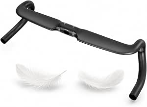Carbon Fiber Gravel Bike Handlebars 31.8mm Flared Drop Bars 420mm