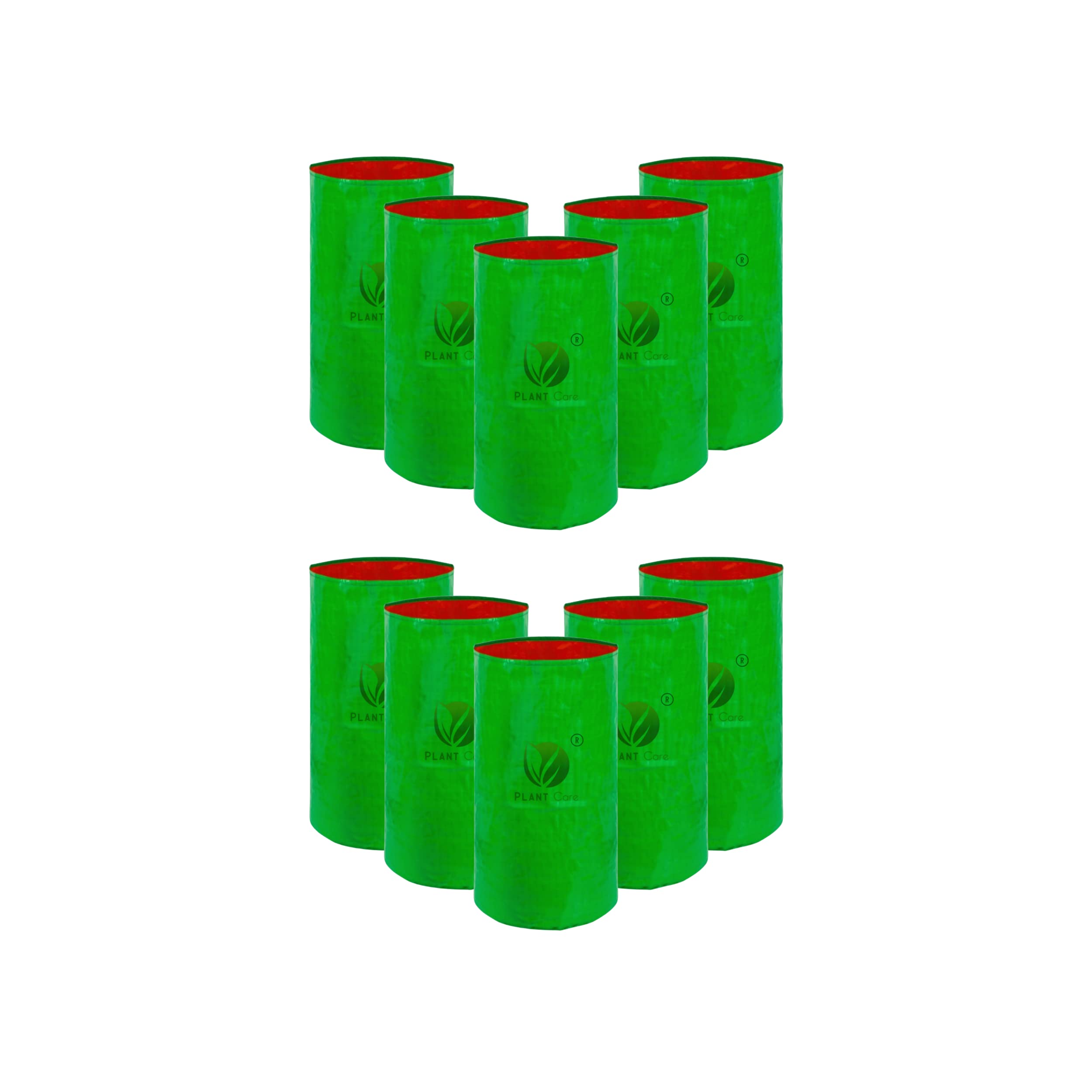 PLANT CARE HDPE Gardening Grow Bag, Nursery Cover Green Bags, Indoor & Outdoor Grow Containers for Vegetables Fruits Flowers.-Pack of 10 (12 in X 18 in) (B0B2LW3ZK2) Amazon Price History, Amazon Price Tracker