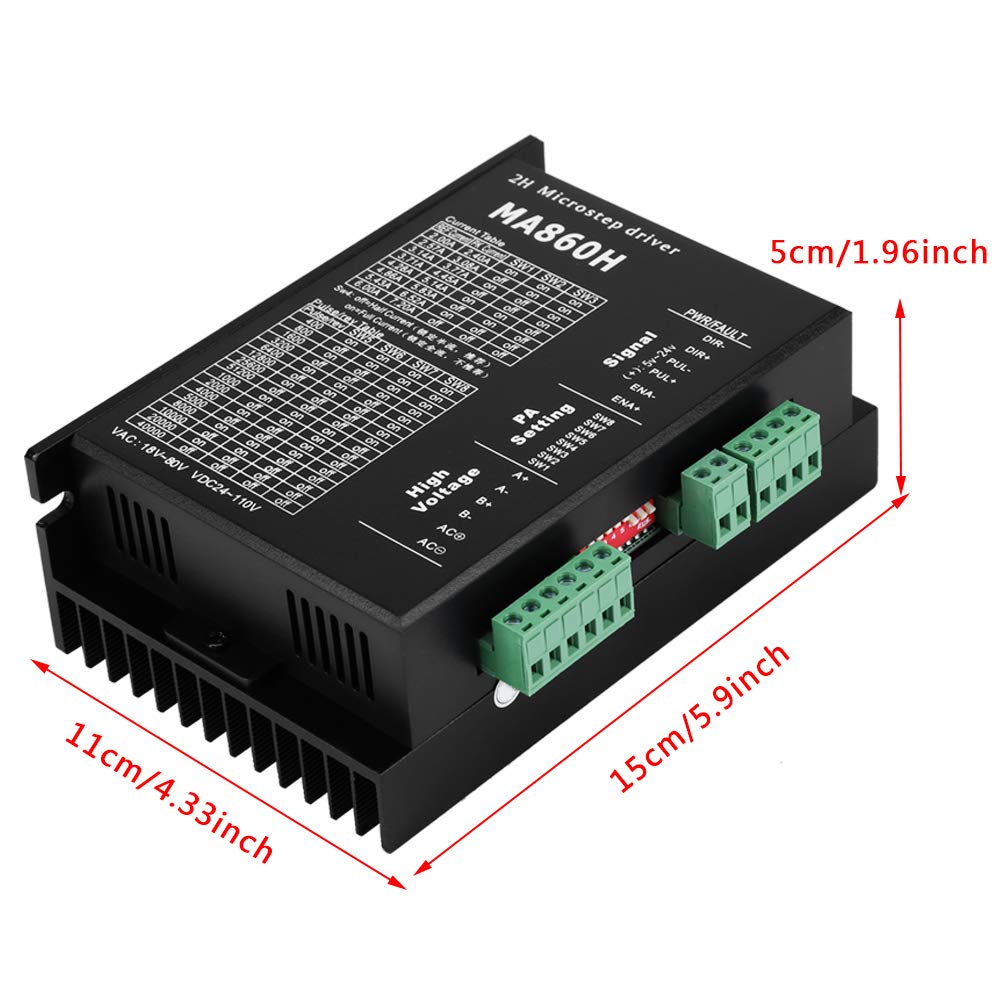 1 modulo controller motore passo-passo 18-80V AC/24-110V DC 7,2A per motore a 2 fasi 86