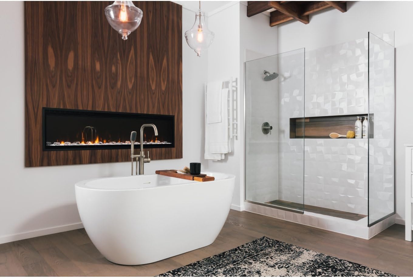 White Acrylic 59" Free Standing Soaking Tub