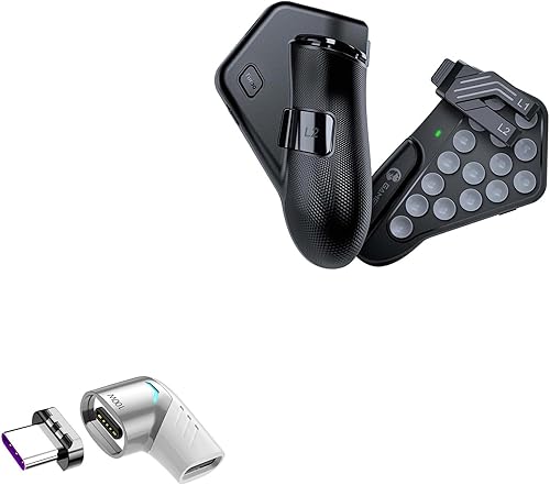 BoxWave Adaptador compatible con GameSir F7 Claw Tablet - MagnetoSnap PD Adaptador de ángulo PD, adaptador de carga de ángulo PD magnético protector