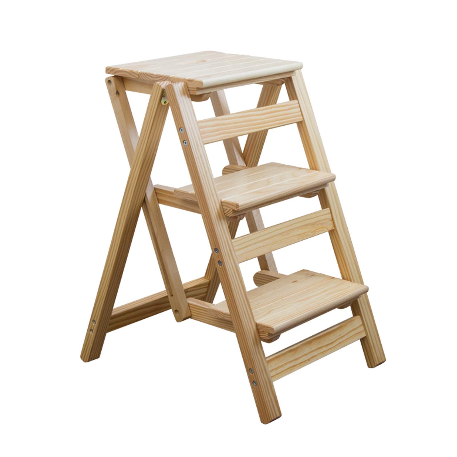 Escabeau en bois pour cuisine et salon comme porte-fleurs