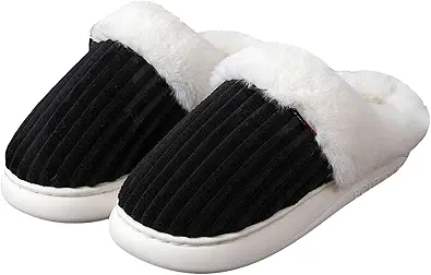 Fuzzy Memory Foam Slippers