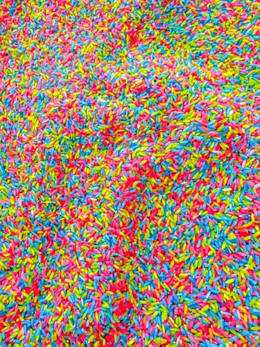 Image of Sensory Bin Filler for Sensory Table - Colored Rice for Sensory Play (Summer Rice)