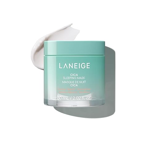 LANEIGE Mascarilla para dormir Cica Mascarilla coreana para piel sensible para hidratación calmante y reparación de la barrera